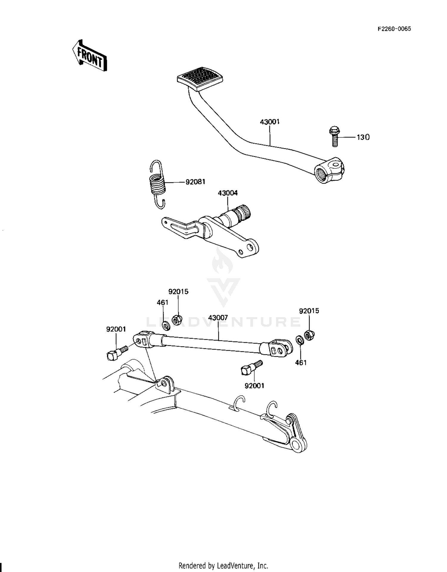 BRAKE PEDAL/TORQUE LINK