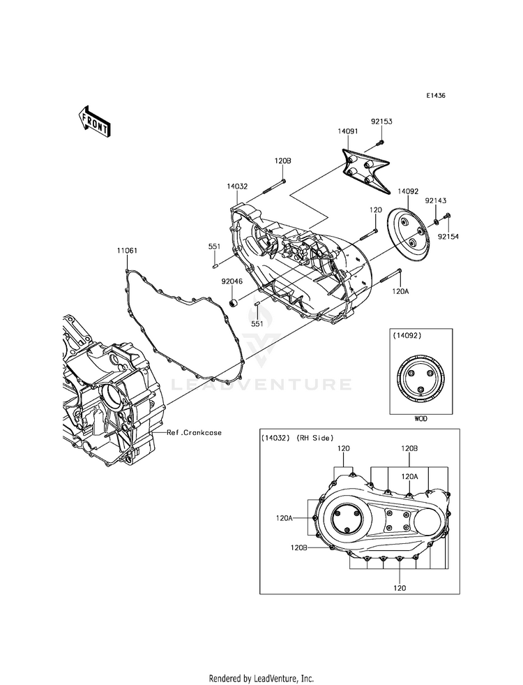 Right Engine Cover(S) Schematic