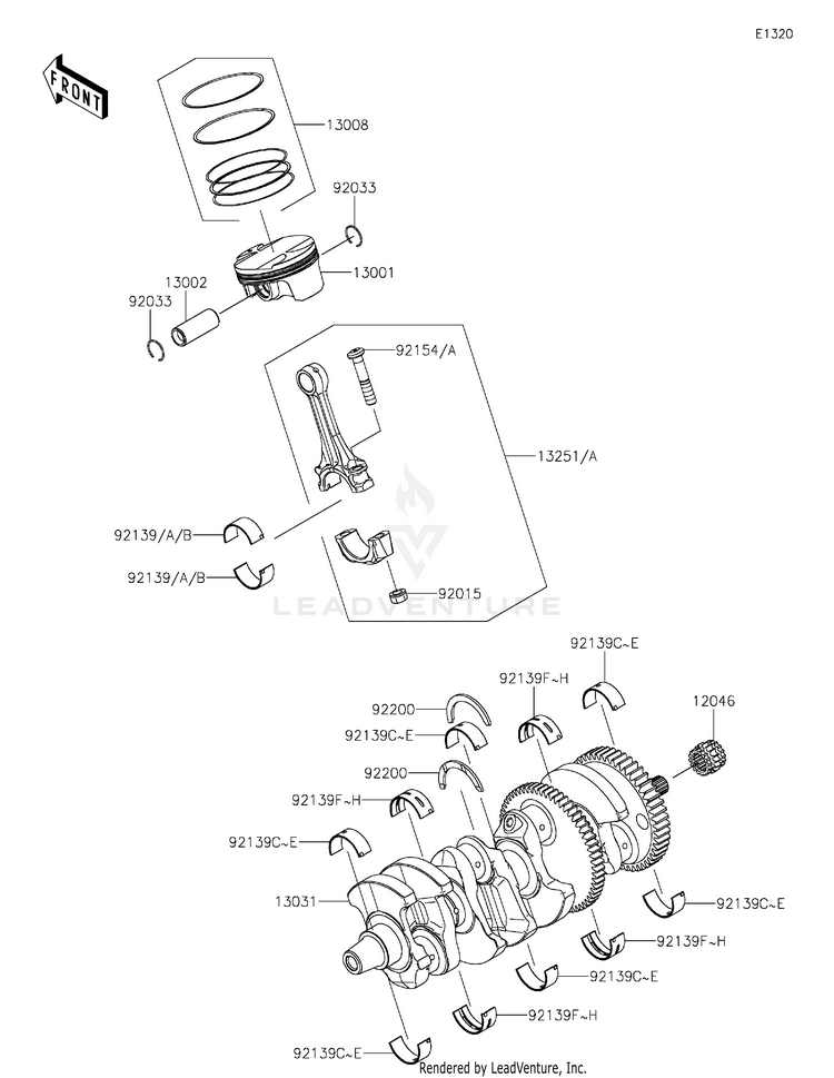 Crankshaft/Piston(S) Schematic