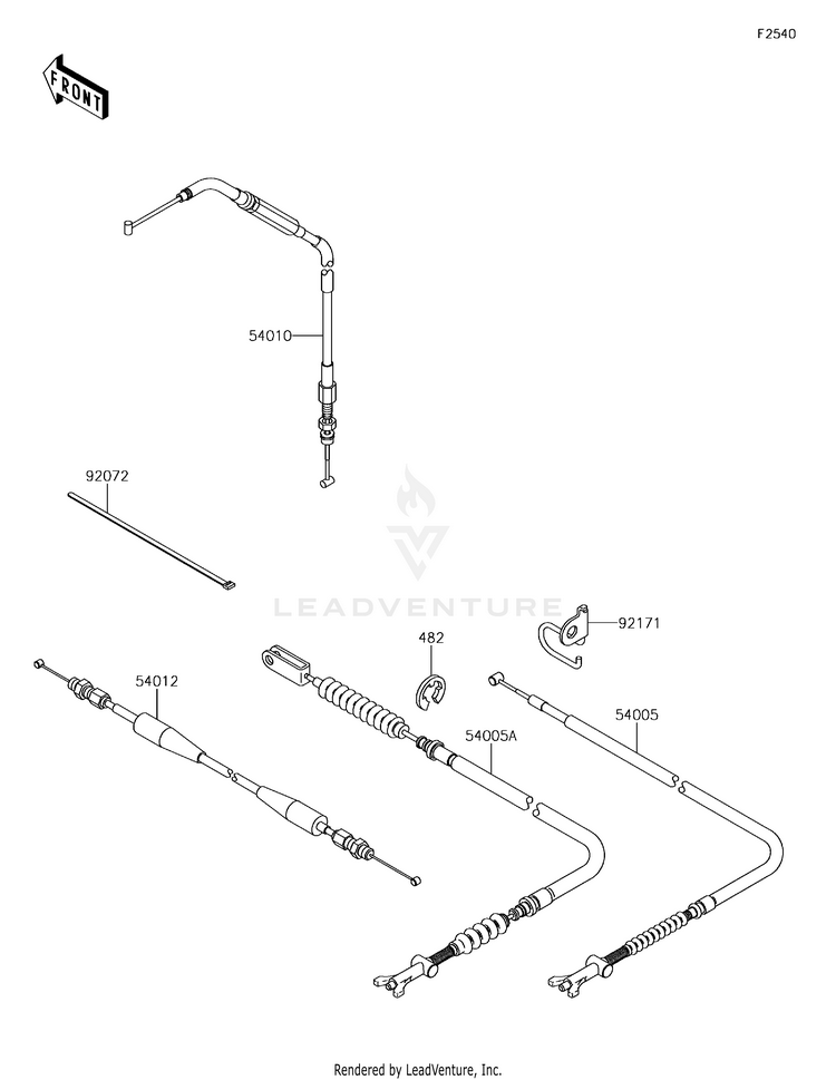 Cables KVF750GGF Brute Force 750 4x4i EPS (2016) Schematic