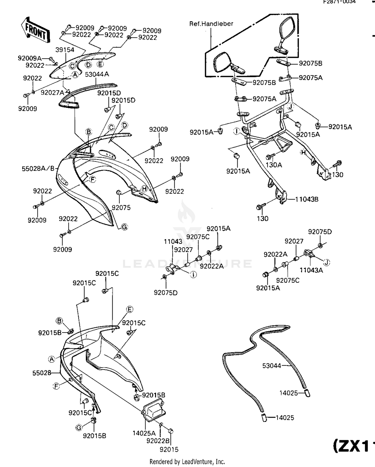 FAIRING (ZX1100-A2)