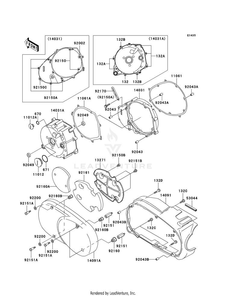 Left Engine Cover(S) Schematic