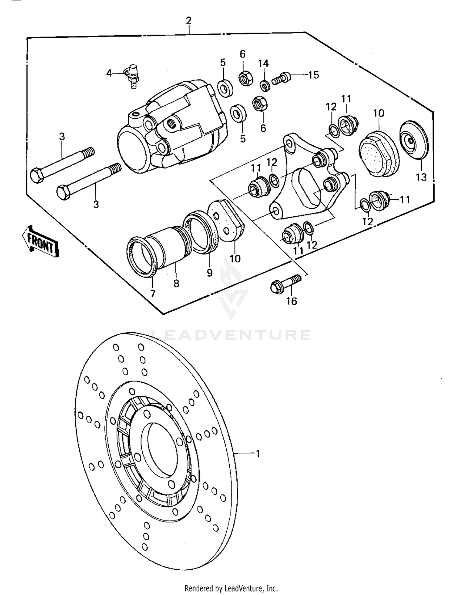 FRONT BRAKE ('80 A1)