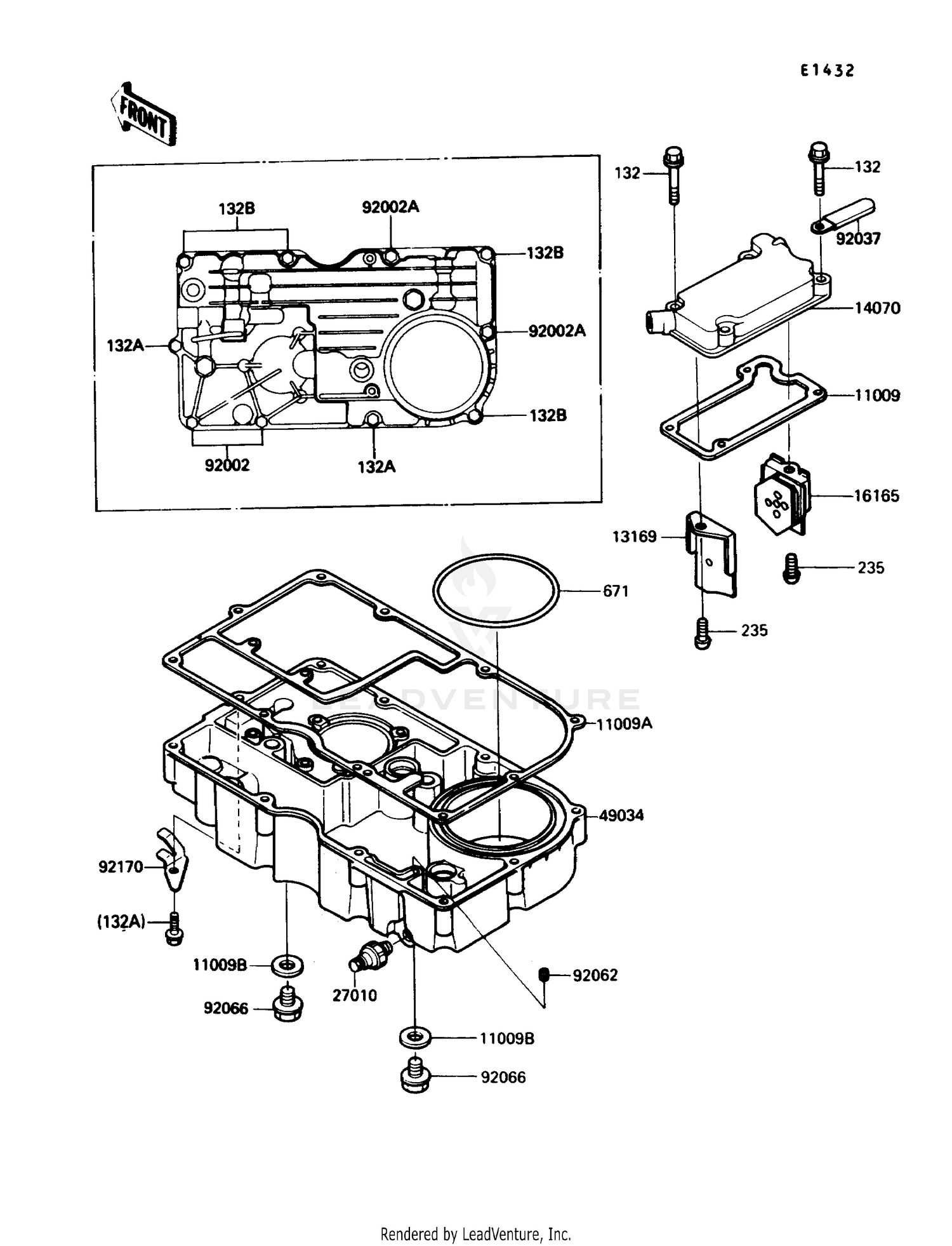 BREATHER COVER/OIL PAN