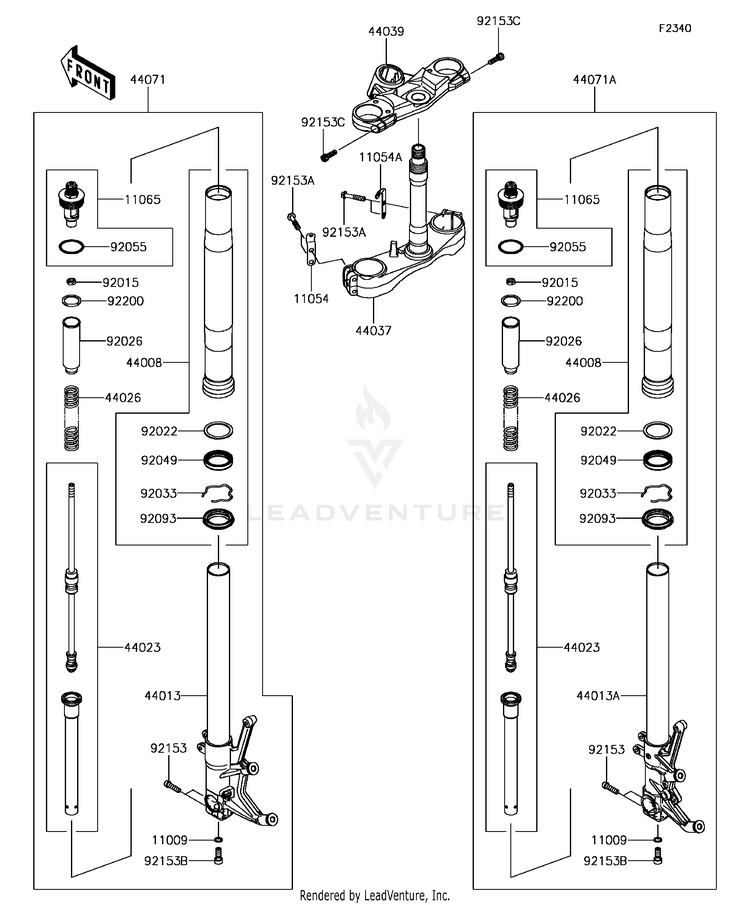 Front Fork Schematic