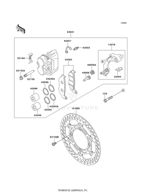 Front Brake (a10) Schematic