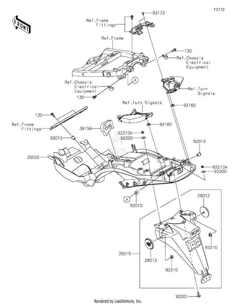 Rear Fender(S) Schematic