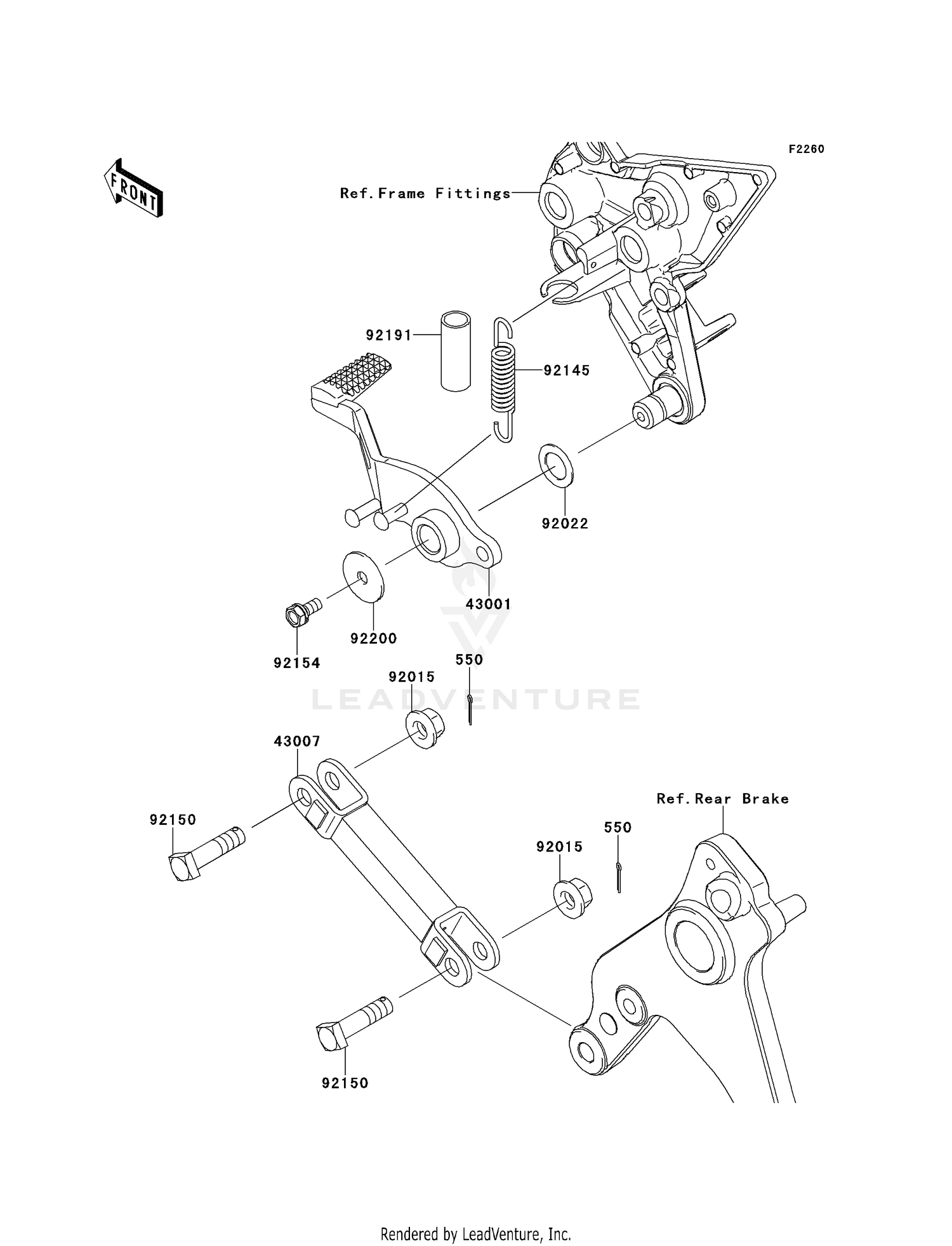 BRAKE PEDAL/TORQUE LINK