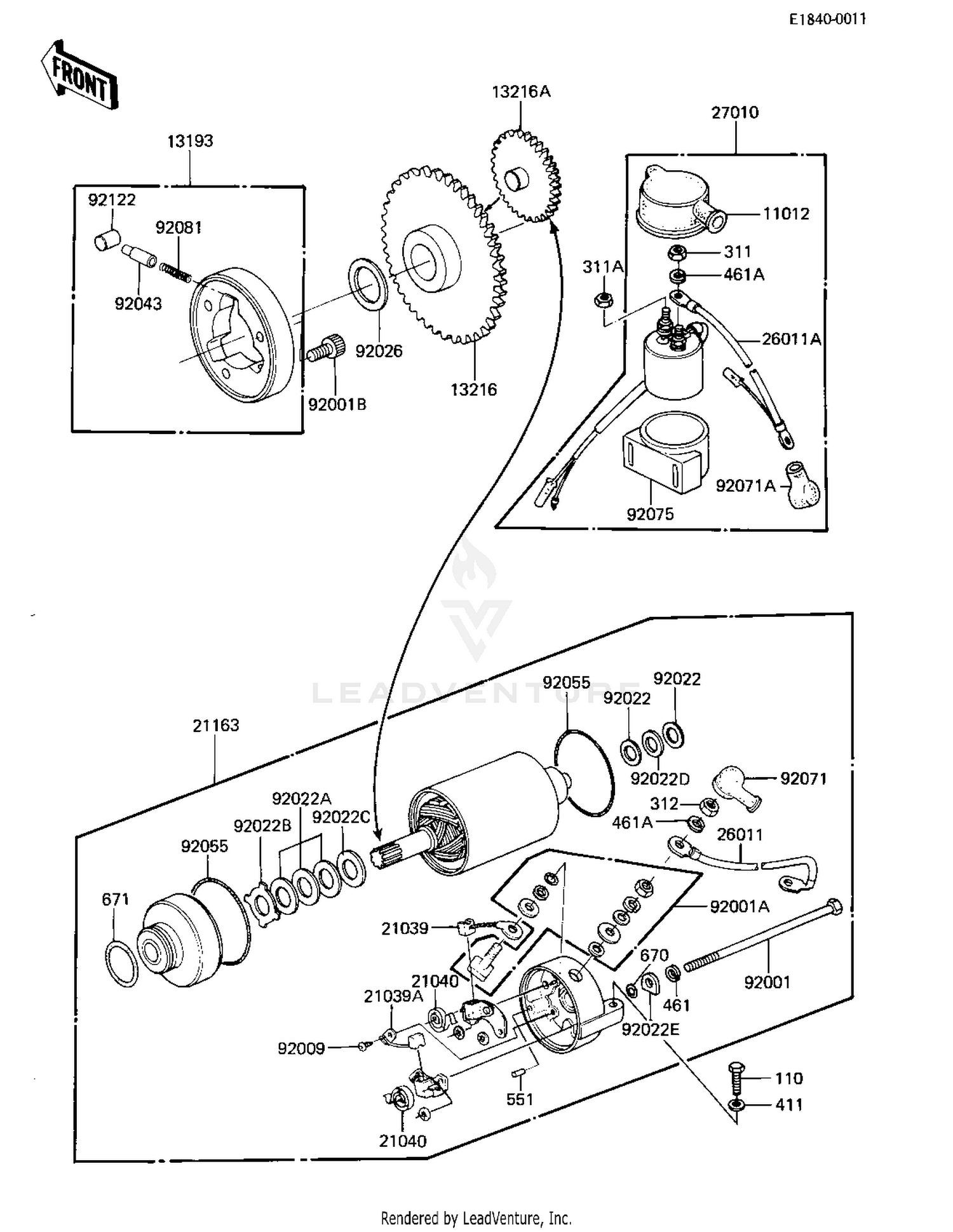 STARTER MOTOR/STARTER CLUTCH