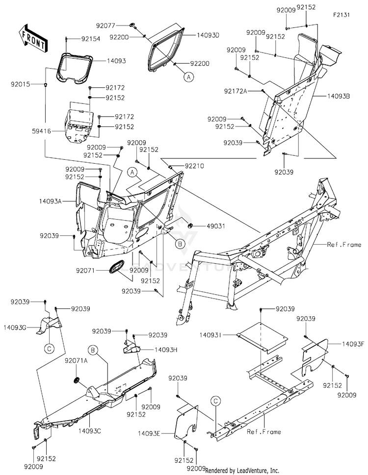 Frame Fittings(Rear) Schematic