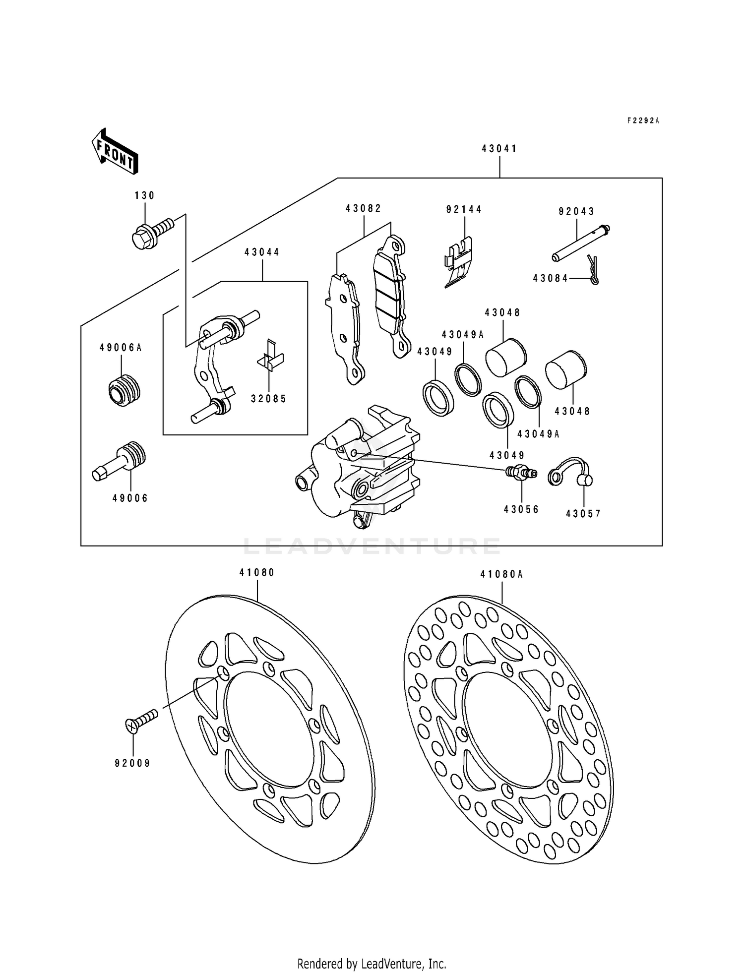 FRONT BRAKE (KX100-B7)
