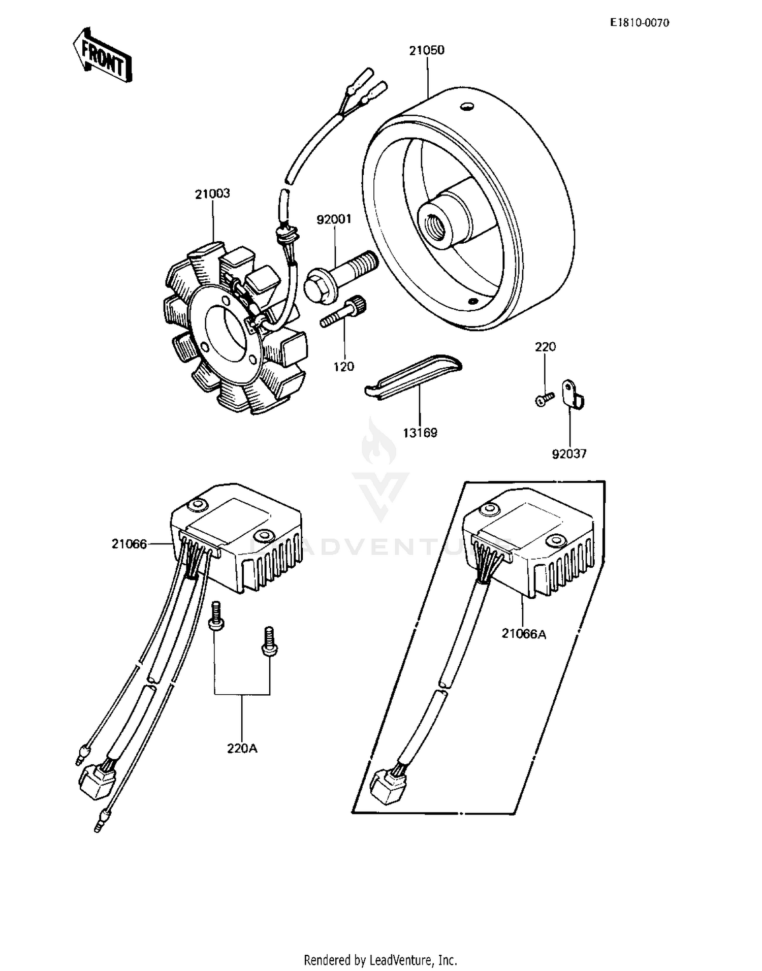 GENERATOR/REGULATOR ('81-'83 A2/A3/A4)