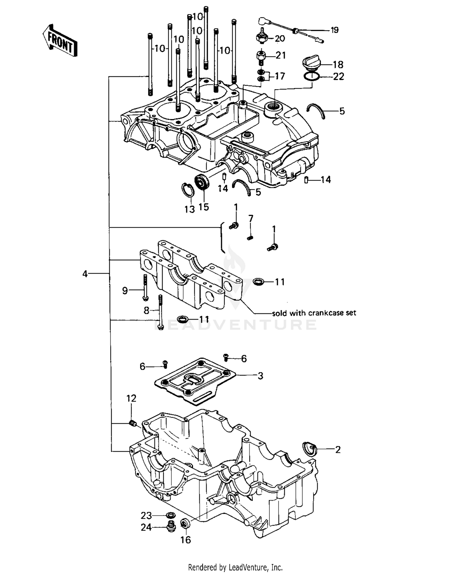 CRANKCASE ('80 D1)