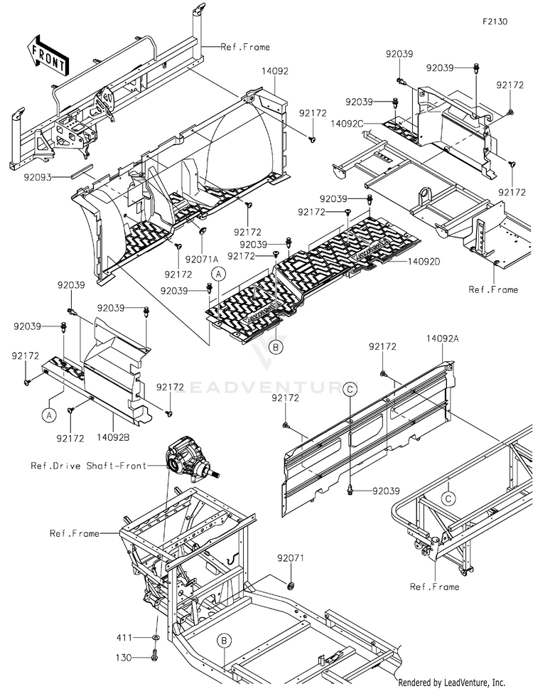 Frame Fittings(Front) Schematic