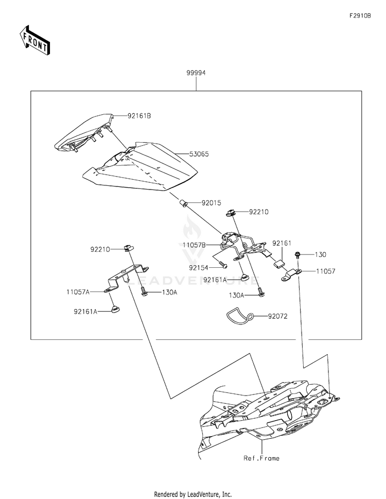 Accessory(Pillion Seat Cover) Schematic