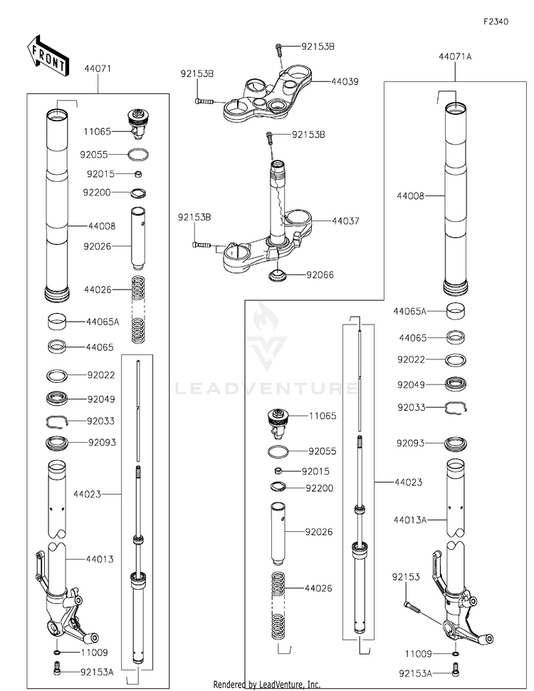 Front Fork Schematic