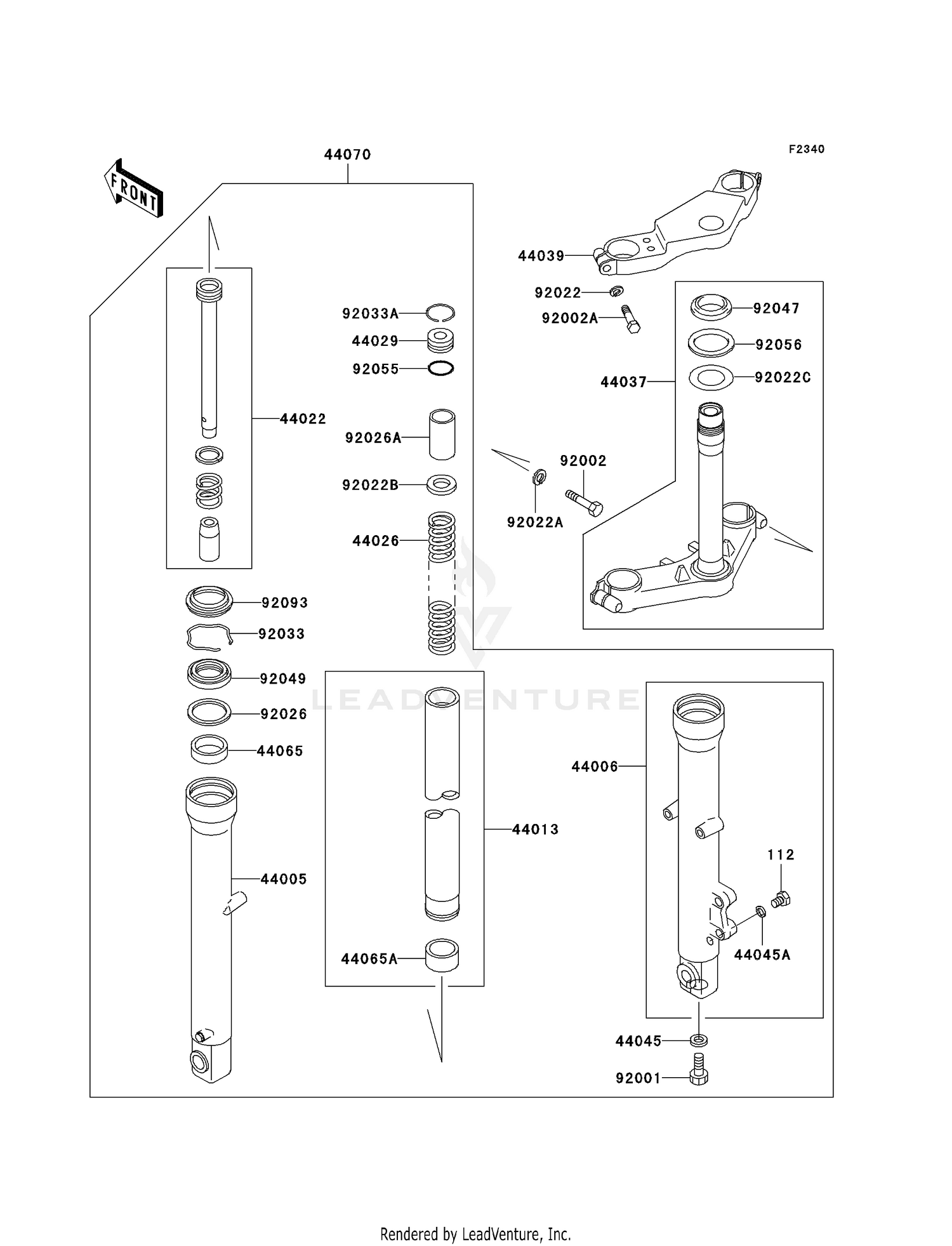 FRONT FORK (F6F)