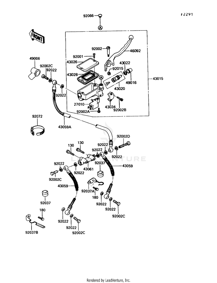 Front Master Cylinder Schematic