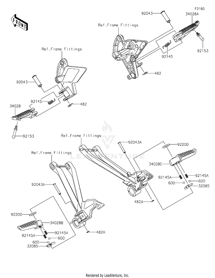 Footrests Schematic