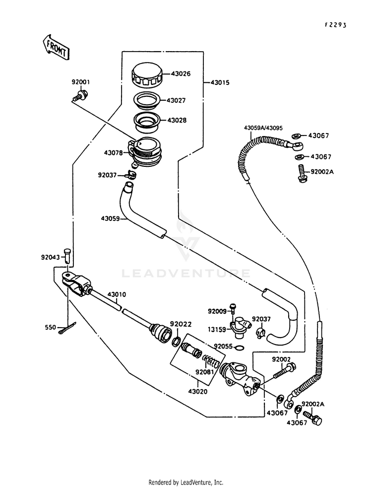 Rear Master Cylinder Schematic