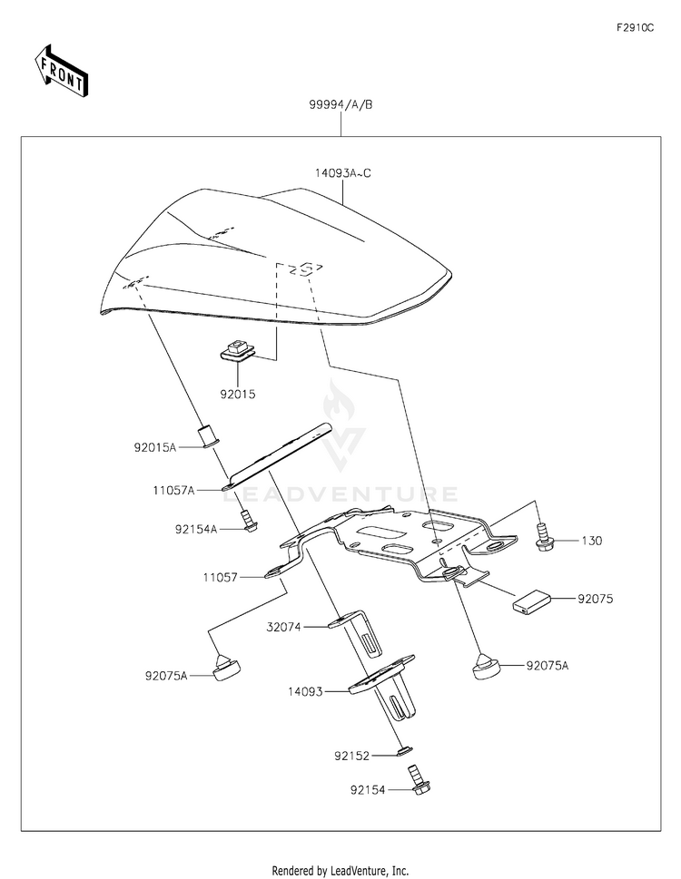 Accessory(Pillion Seat Cover) Schematic