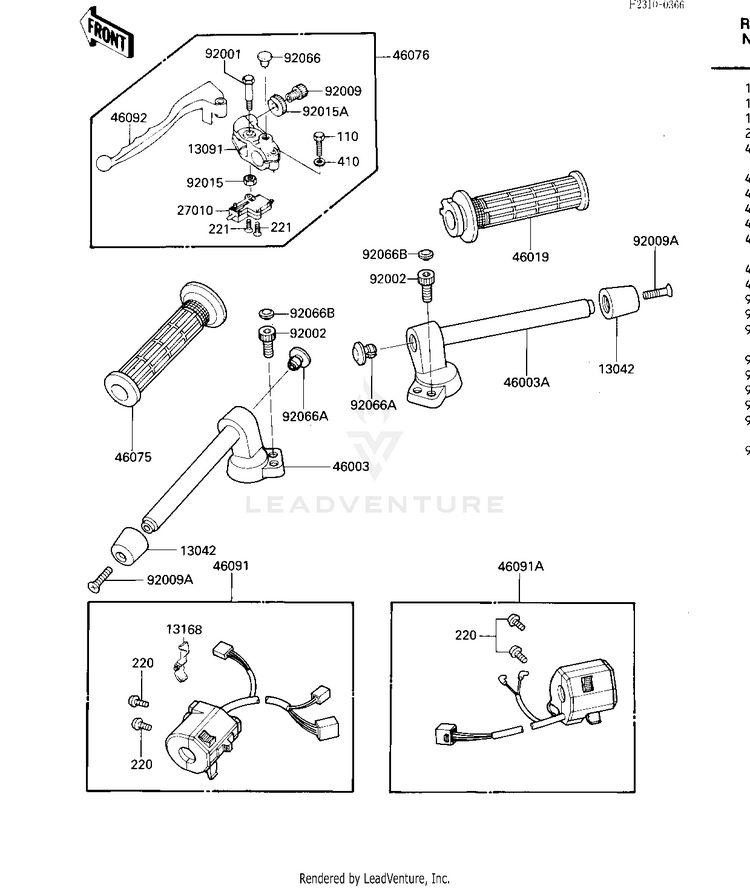 Handlebar Schematic