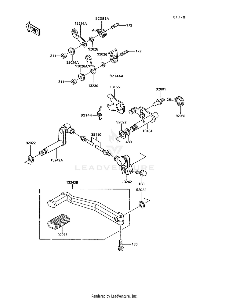 Gear Change Mechanism Schematic