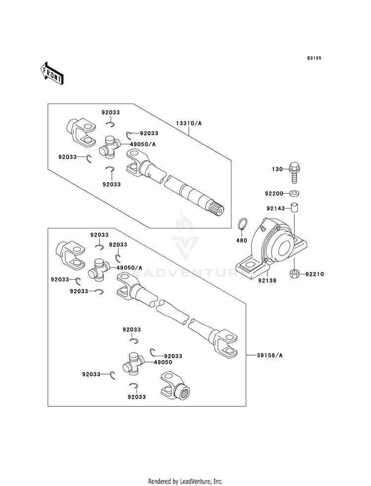 Drive Shaft-Propeller Schematic