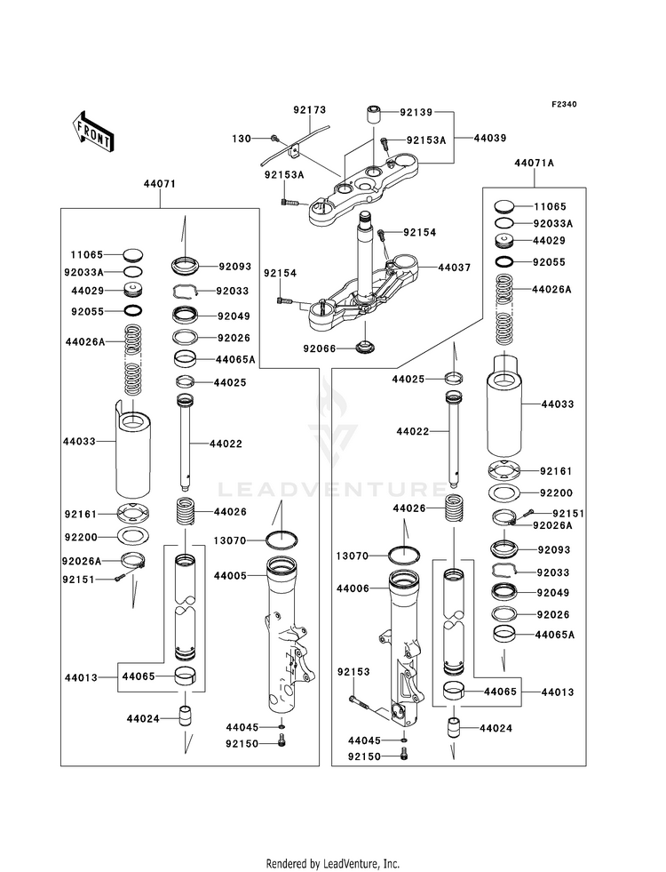 Front Fork Schematic
