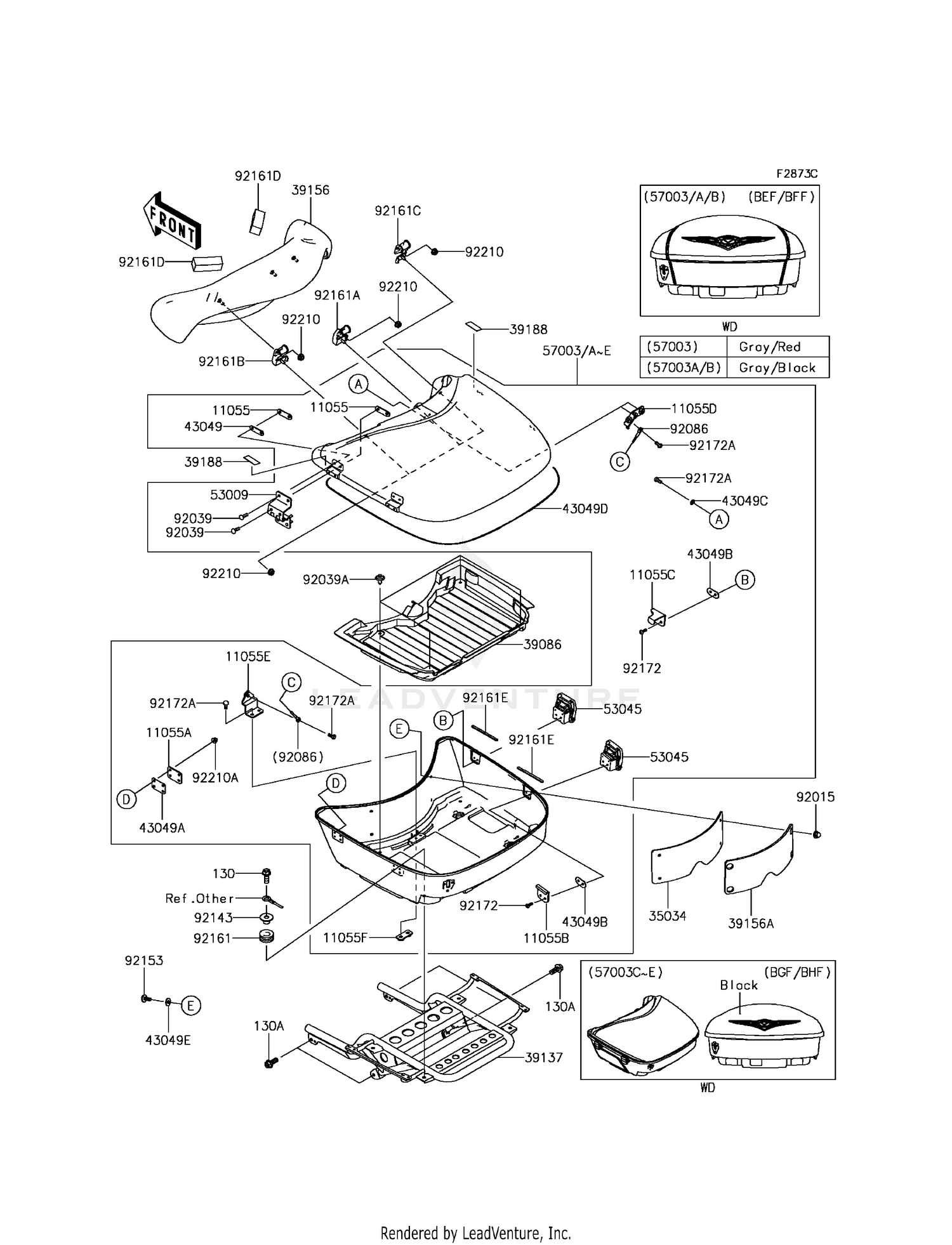 SADDLEBAGS (TRUNK)(BEF-BHF)