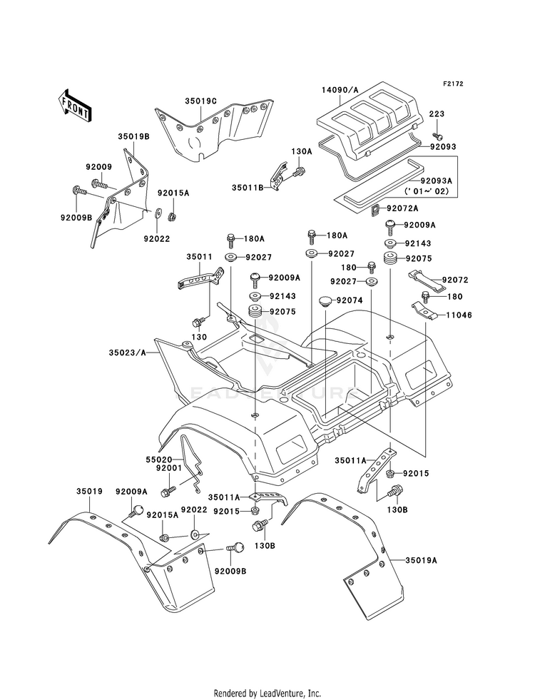 Rear Fender(S) Schematic
