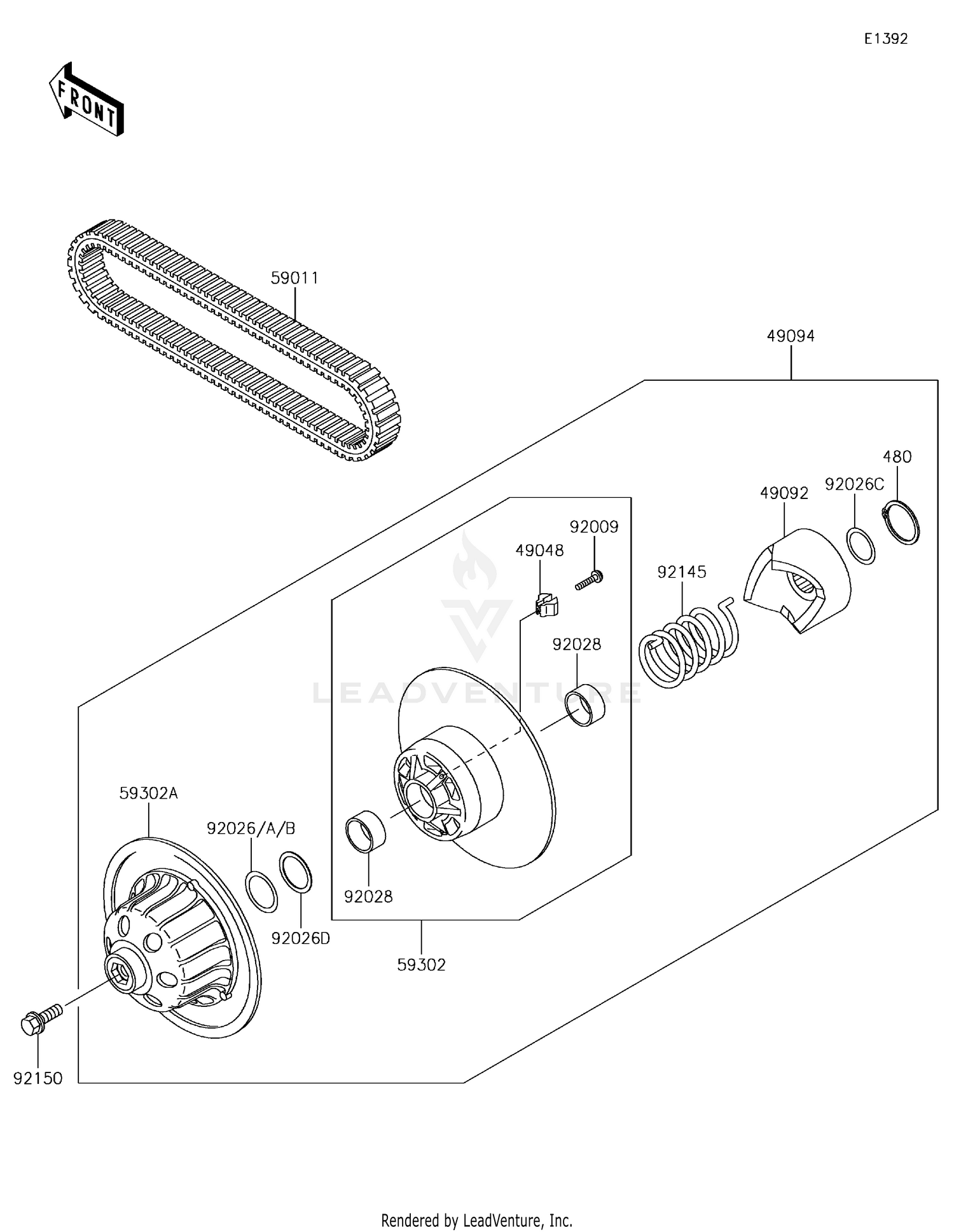 Driven Converter/Drive Belt