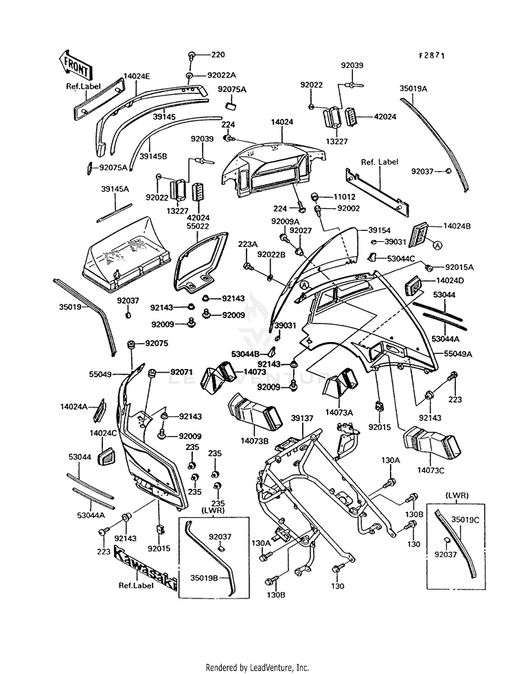 Cowling (Zg1200-B6/B7) Schematic