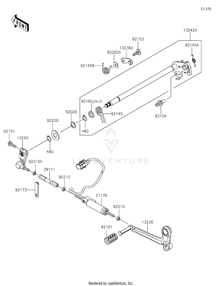 Gear Change Mechanism Schematic