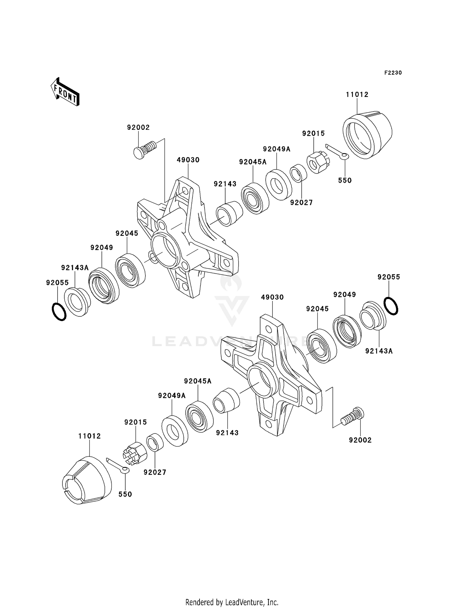 FRONT HUB