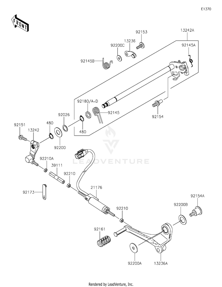 Gear Change Mechanism Schematic
