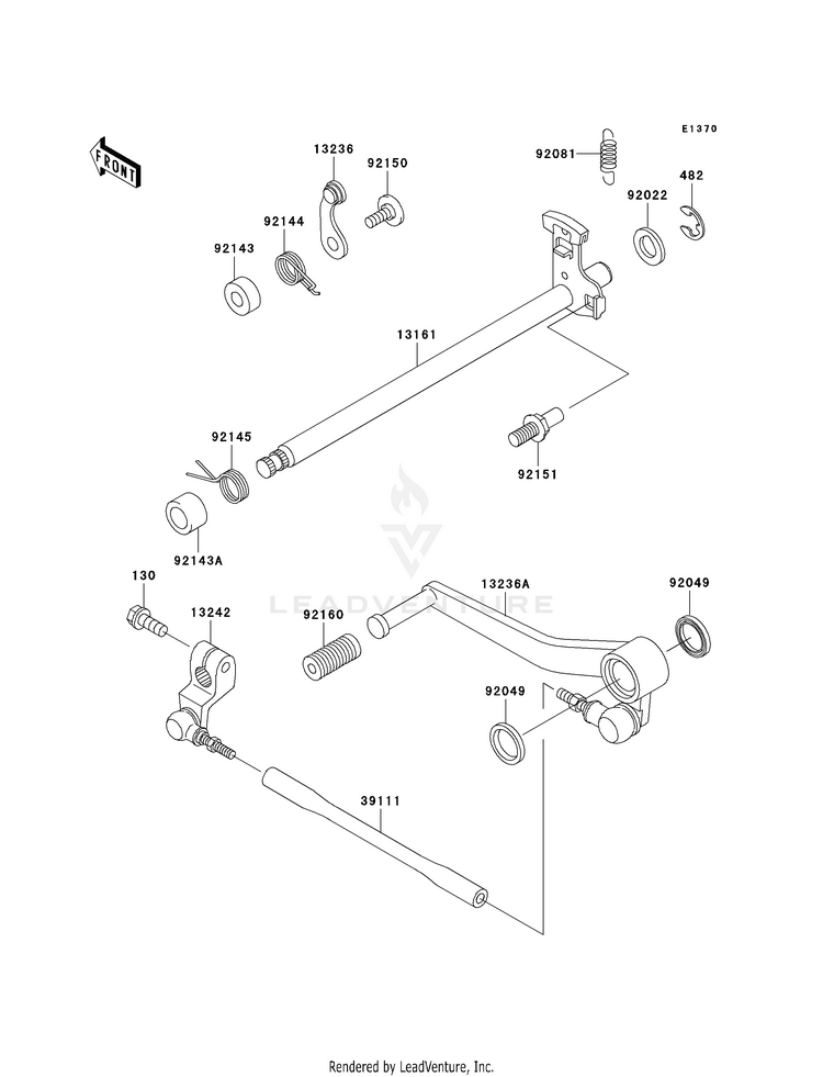 Gear Change Mechanism Schematic