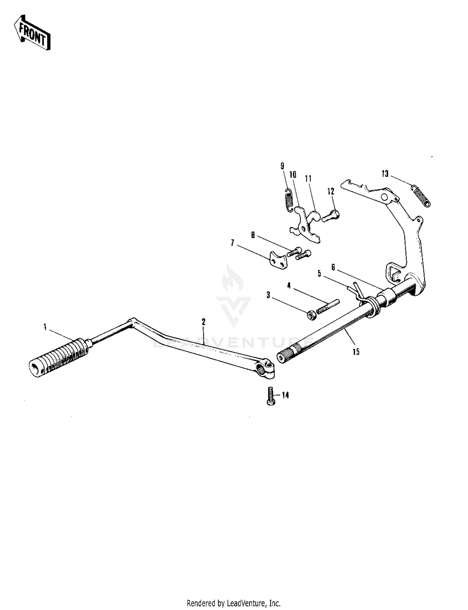 GEAR CHANGE MECHANISM ('71-'73 F7/F7-A/F