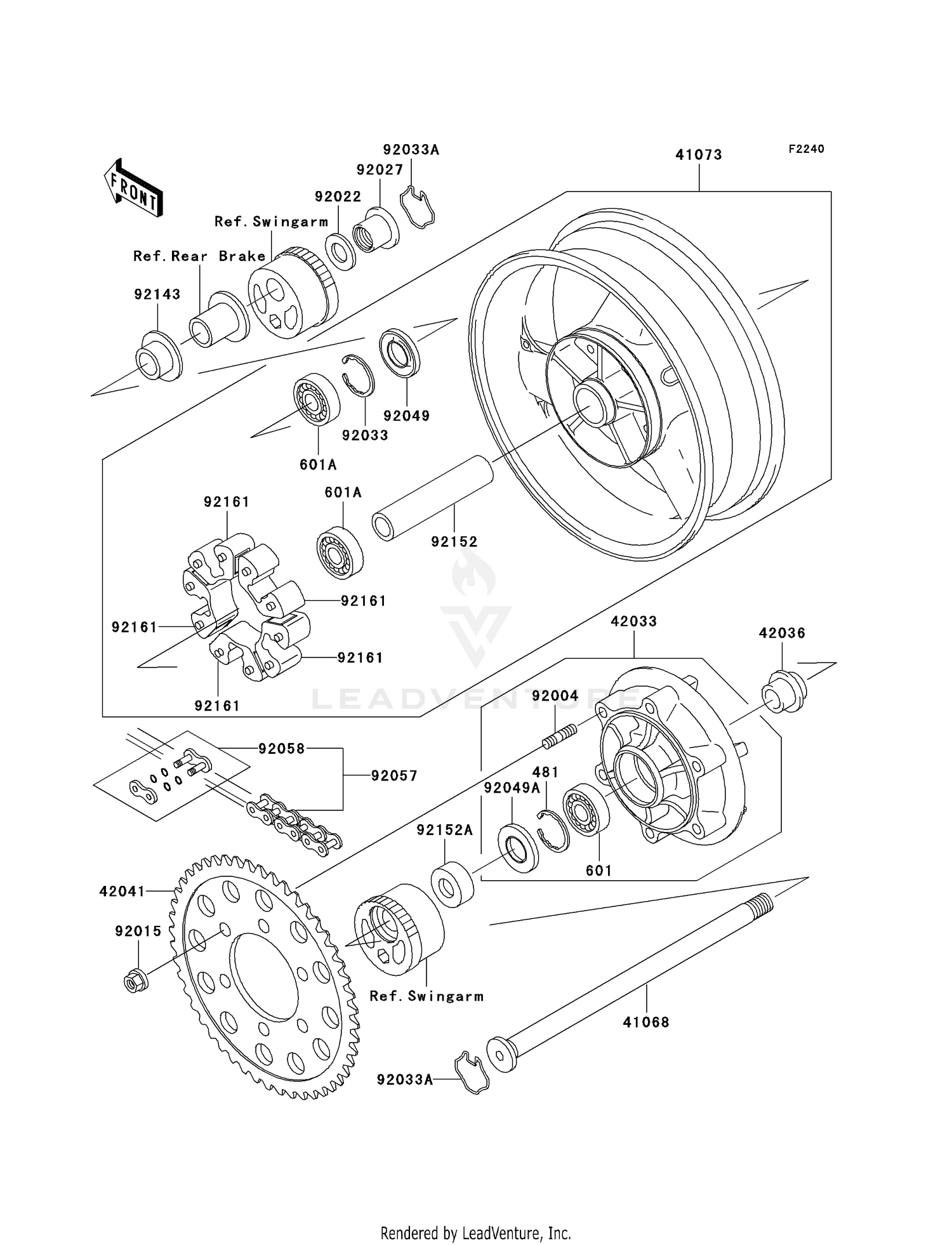 REAR WHEEL/CHAIN