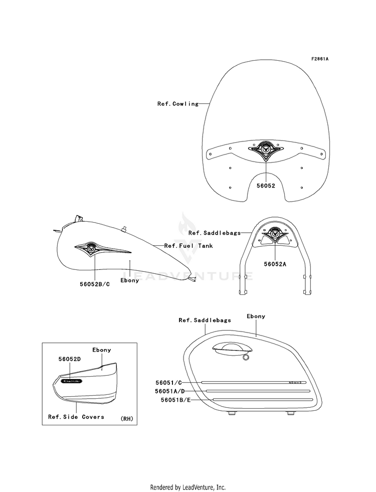 Decals (Ebony)(D7f) VN1600D7F Vulcan 1600 Nomad (2007) Schematic