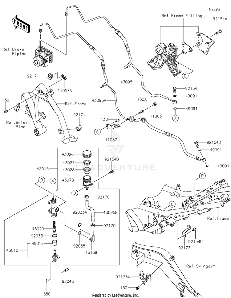 Rear Master Cylinder Schematic