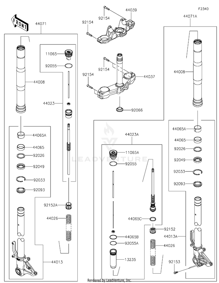 Front Fork Schematic