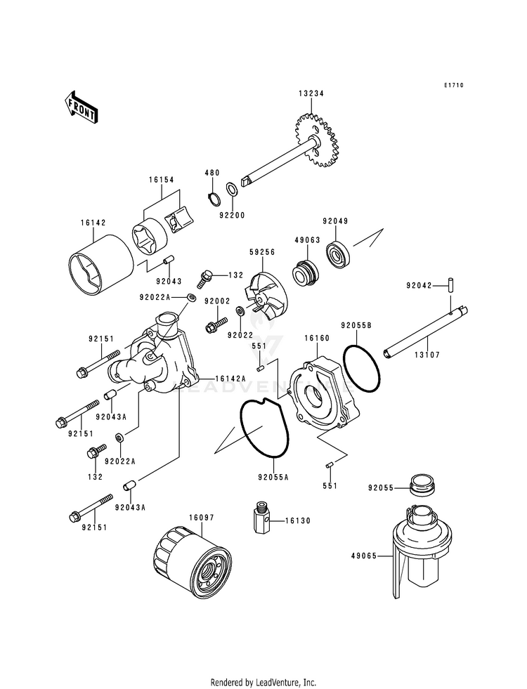 Oil Pump/Oil Filter Schematic