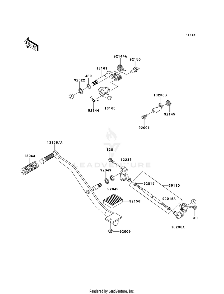 Gear Change Mechanism Schematic