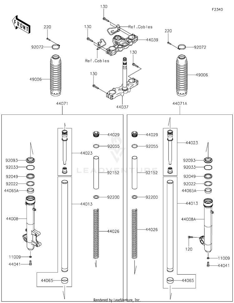 Front Fork Schematic