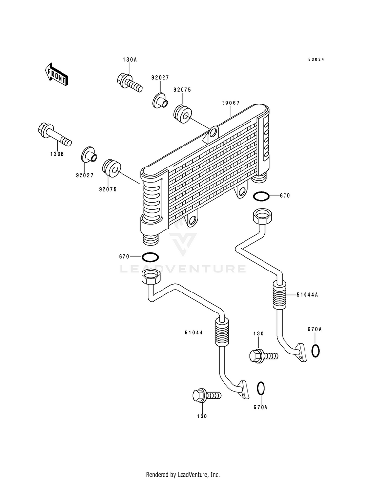 Oil Cooler Schematic