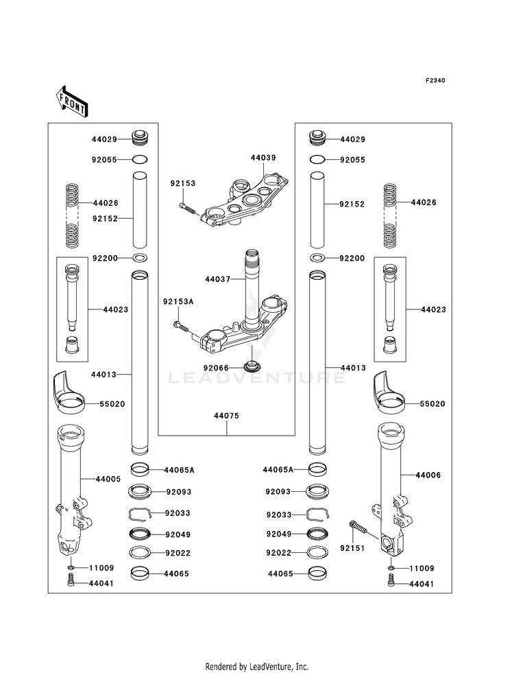 Front Fork Schematic