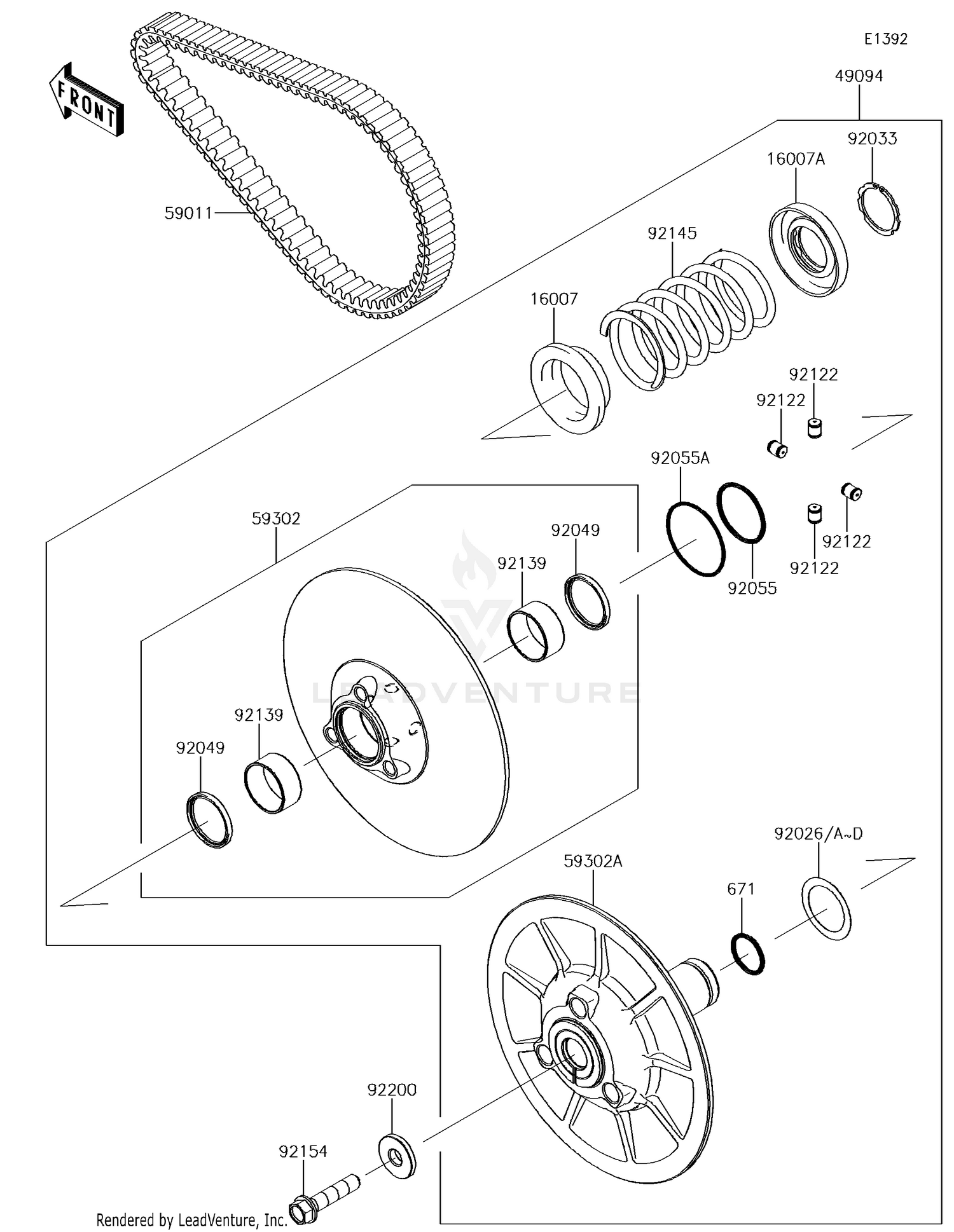 Driven Converter/Drive Belt