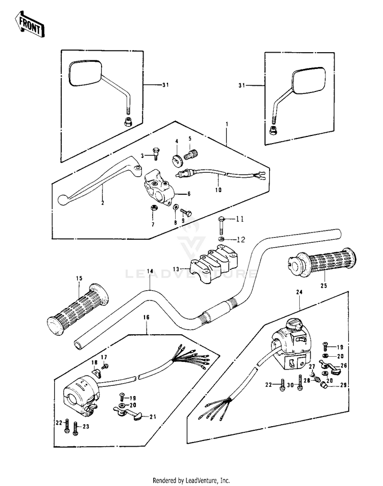 Handlebar ('78 C1/C1a) Schematic