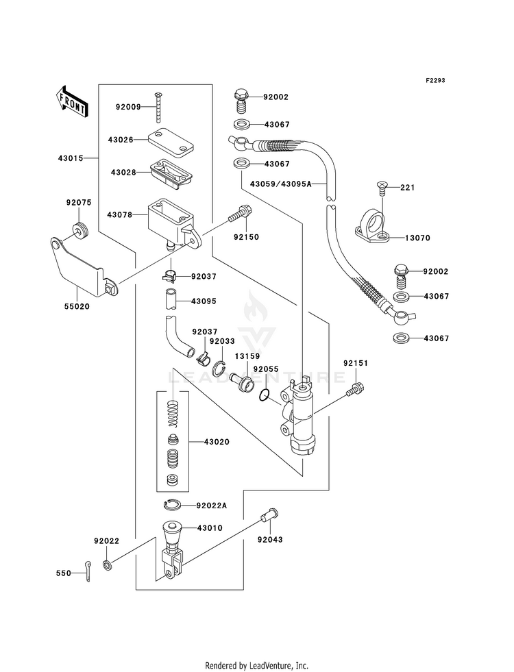 Rear Master Cylinder Schematic